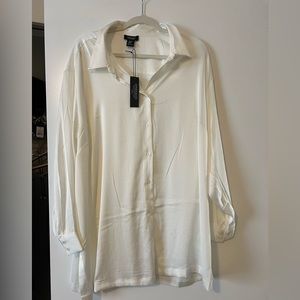 White button up blouse